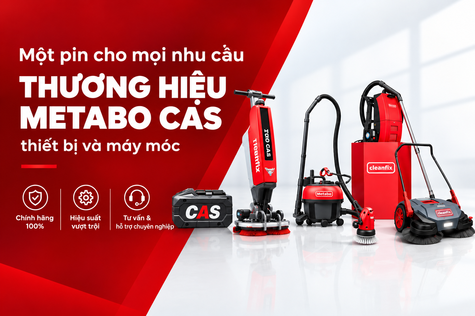 Máy hút bụi công nghiệp Cleanfix